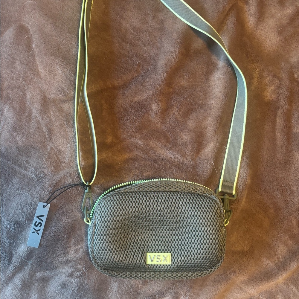VSX Olive Green Crossbody Bag with Adjustable Straps